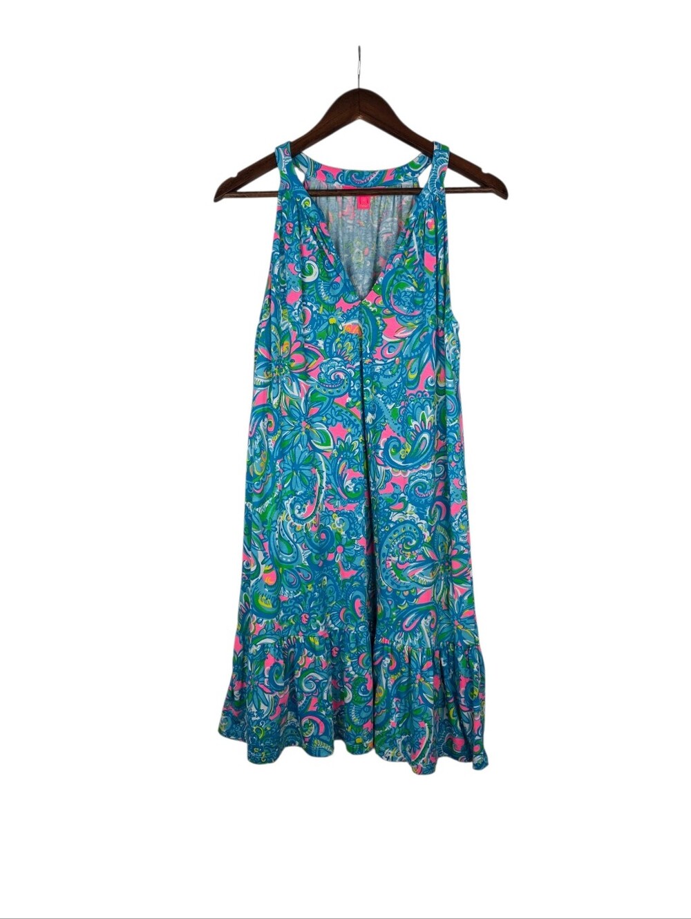 Lilly Pulitzer Danberry Dress Seabreeze Blue Hey Gull Friend Printed Tunic Mediu